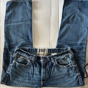 Ariat Mens Dark Blue Straight Leg Jeans 36x32